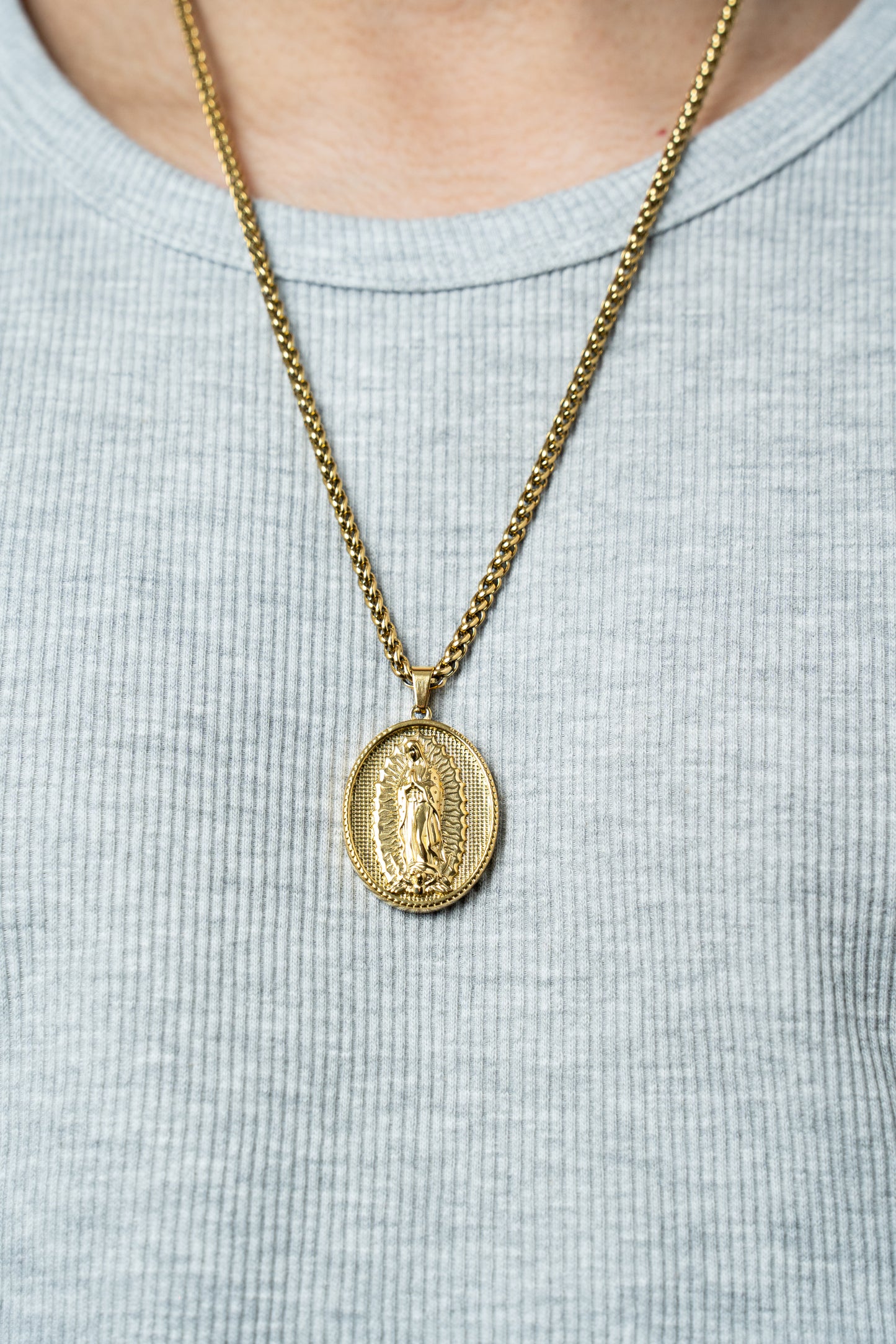 CADENA VIRGEN DE GUADALUPE CABALLERO