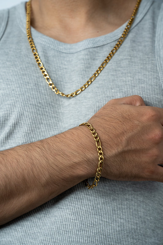 Combo ELYSIUM Cadena mas pulsera Cartier para caballero