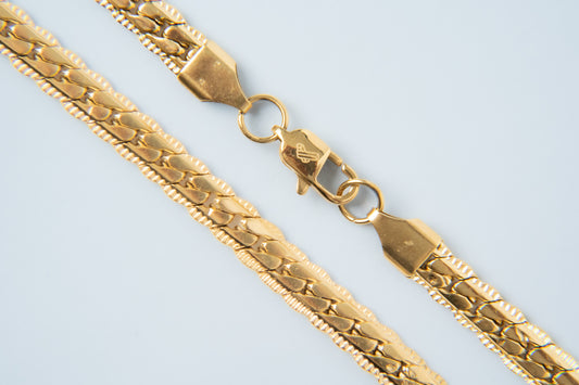 Combo ELYSIUM Cadena mas pulsera Grabada para dama