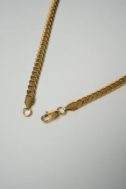 Combo ELYSIUM Cadena mas pulsera Serpiente para caballero