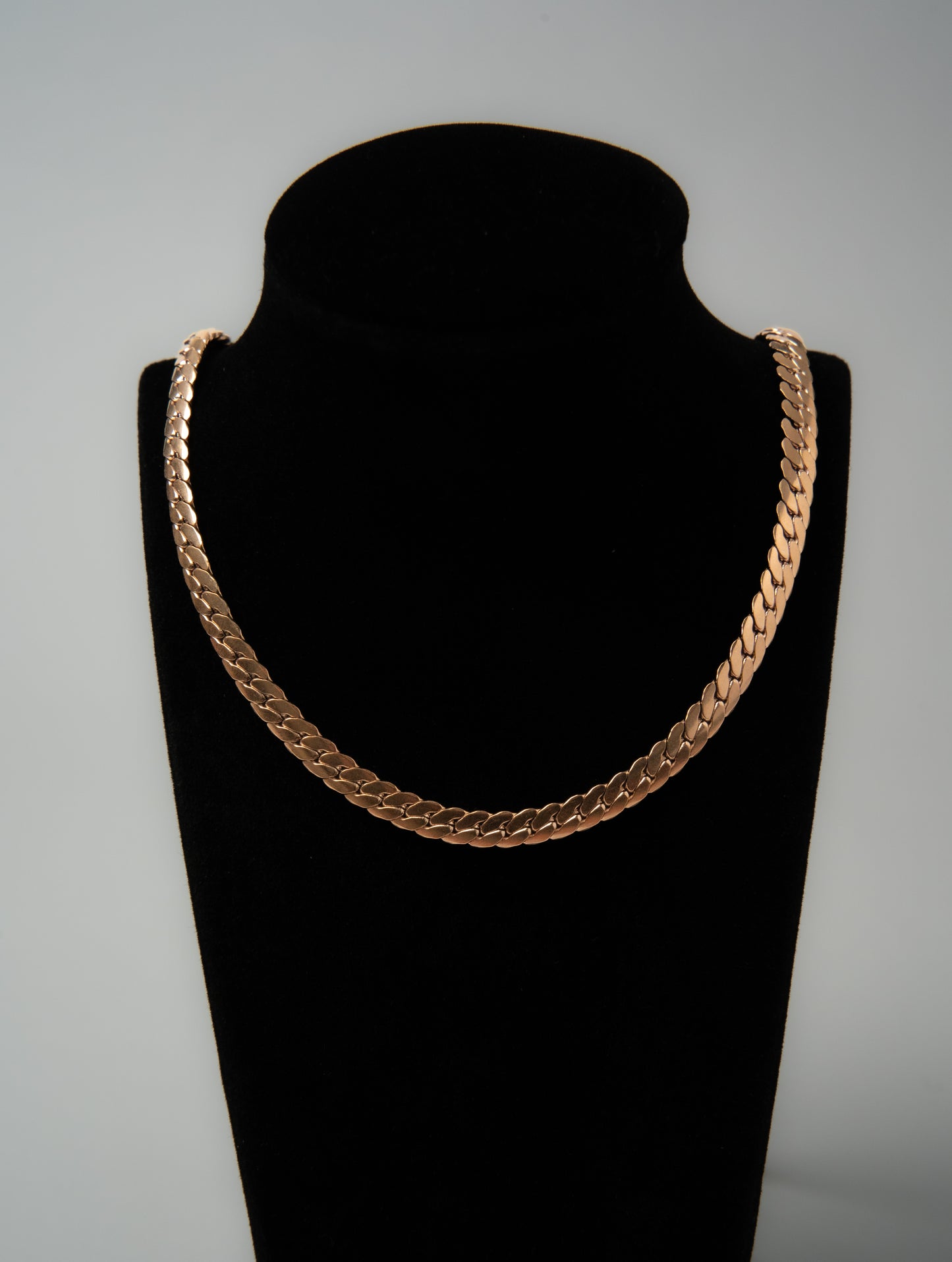 CADENA SERPIENTE ROSA CABALLERO