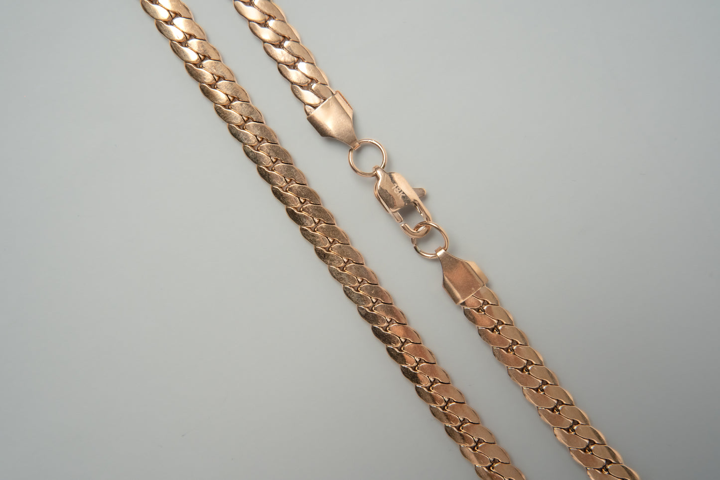 CADENA SERPIENTE ROSA CABALLERO