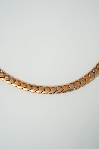 CADENA SERPIENTE ROSA CABALLERO