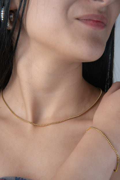 Combo ELYSIUM Cadena mas pulsera Veneciana para dama